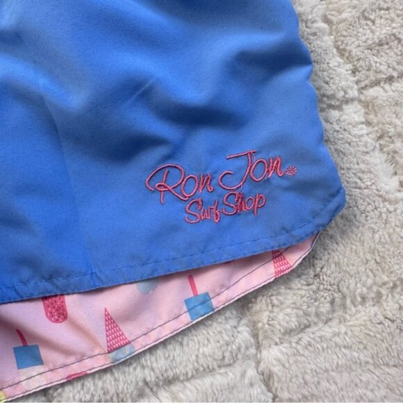 Ron Jon Surf Shop | Blue and Pink Popsicle Reversible Board Shorts | Size Large - Picture 5 of 14
